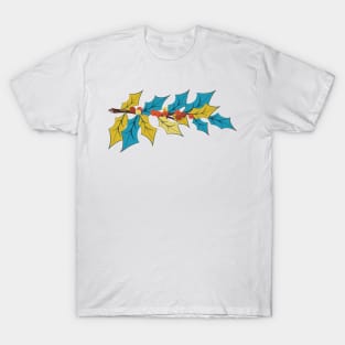 Holly Branch with Berries T-Shirt